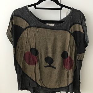 Oversized thin teddy tshirt